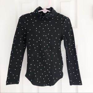 Gap Ribbed Mockneck Star Shirt XS 4-5